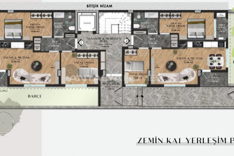 Квартира 2+1 в Анталии, Турция | SBB-55113