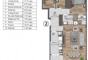 Квартира 3+1 в Бююкчекмедже, Турция | PKK-55138