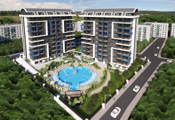 Квартира 2+1 в Алании, Турция