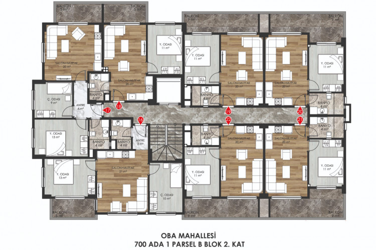 Квартира 1+1 в Алании, Турция | STE-55202