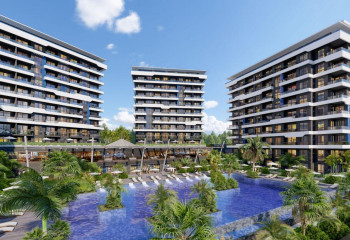 Квартира 1+1 в Алании, Турция
