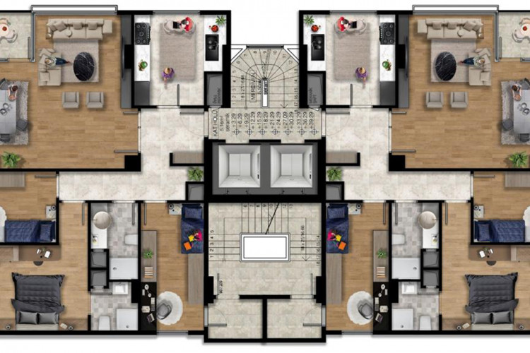Квартира 3+1 в Кадыкей, Стамбул, Турция | STE-55396