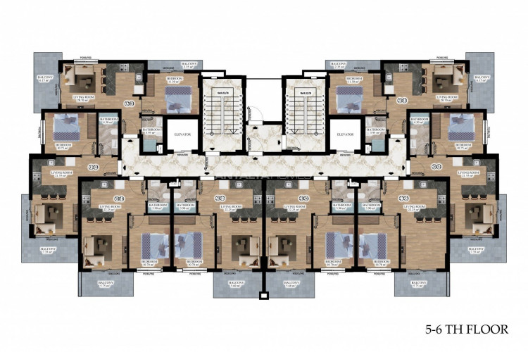Квартира 1+1 в Алании, Турция | PBB-55500