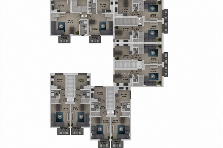 Квартира 2+1 в Фетхие, Турция | PTE-55503