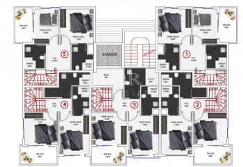 Квартира 2+1 в Алании, Турция | STE-55517