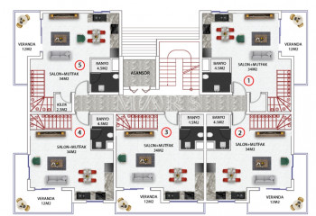 Квартира 2+1 в Алании, Турция | STE-55517