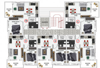 Квартира 2+1 в Алании, Турция | STE-55517