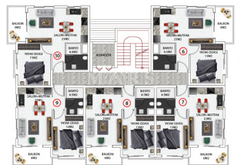 Квартира 2+1 в Алании, Турция | STE-55517
