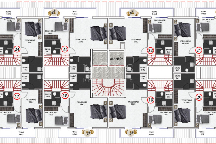 Квартира 2+1 в Алании, Турция | PTE-55519