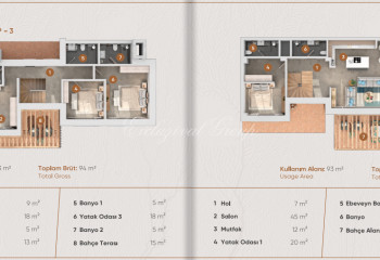 Вилла 4+1 в Бодруме, Турция | PKK-55552