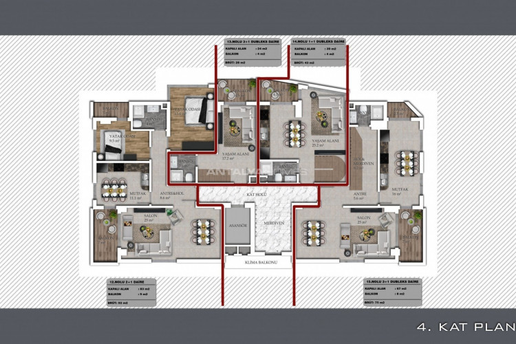 Квартира 1+1 в Алании, Турция | STE-55710