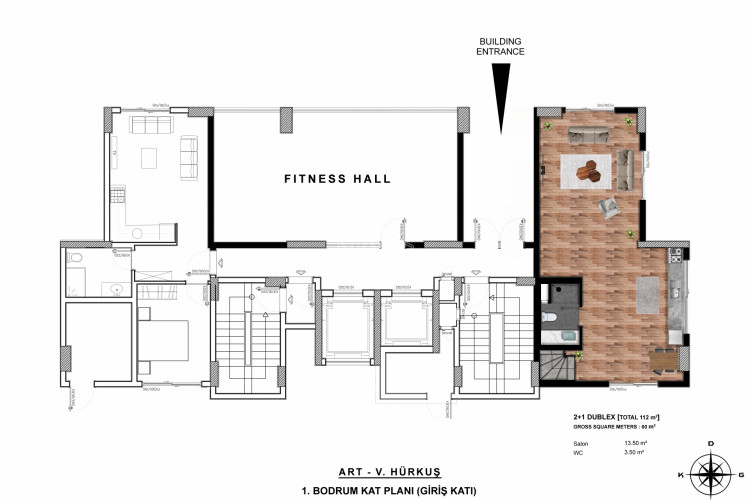 Квартира 2+1 в Алании, Турция | STE-55878