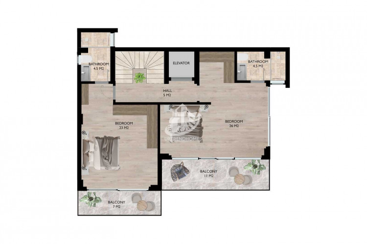 Вилла 3+1 в Алании, Турция | SBB-56152