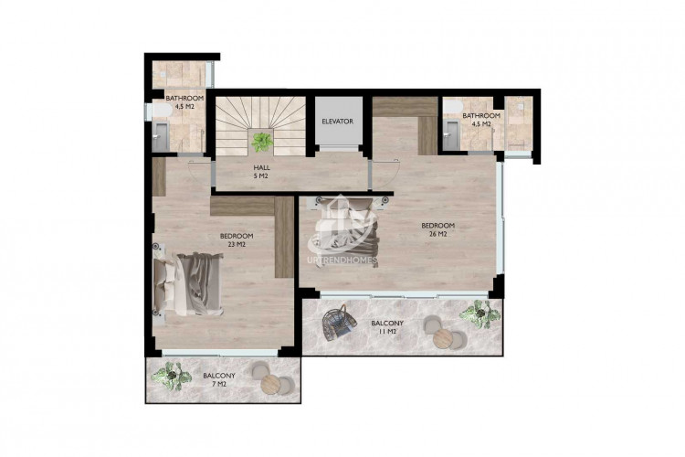 Вилла 3+1 в Алании, Турция | SBB-56152