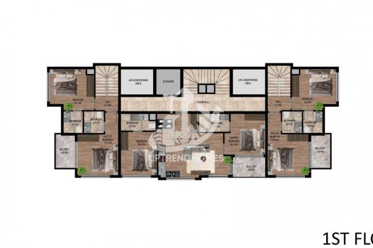 Квартира 1+1 в Кестеле, Турция | PKK-56153