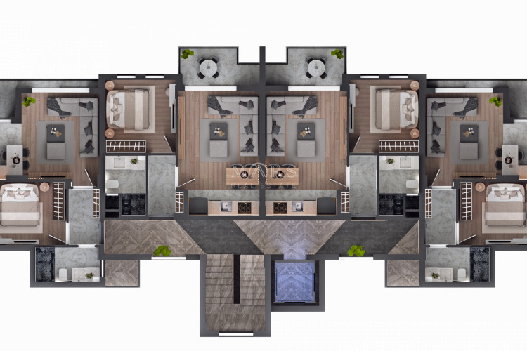 Квартира 1+1 в Алании, Турция | STE-56282