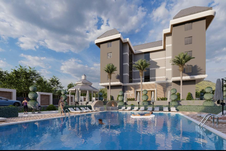 Квартира 1+1 в Каргыджаке, Алания, Турция | PKK-56314