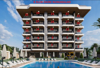 Квартира 1+1 в Каргыджаке, Алания, Турция | PKK-56314