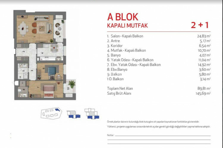 Квартира 3+1 в Стамбуле, Турция | PTE-56428