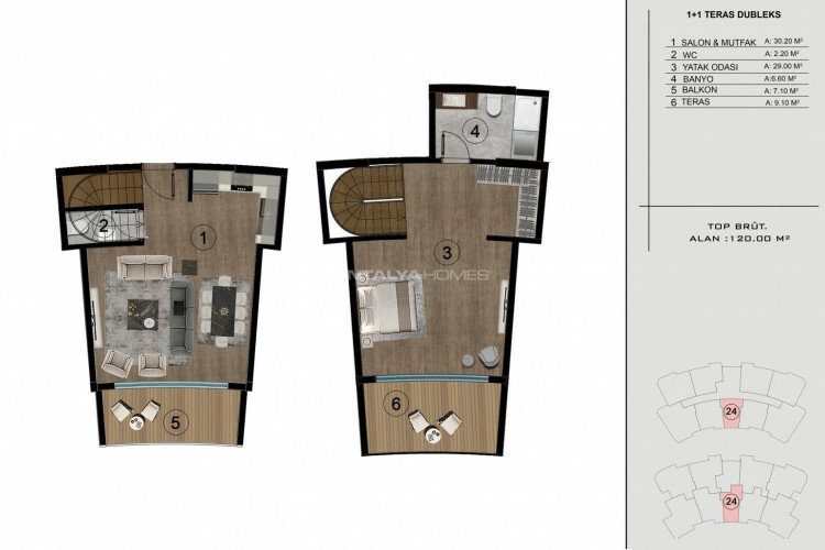 Квартира 3+1 в Башискеле, Турция | STE-56433