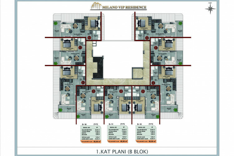 Квартира 1+1 в Алании, Турция | STE-57366