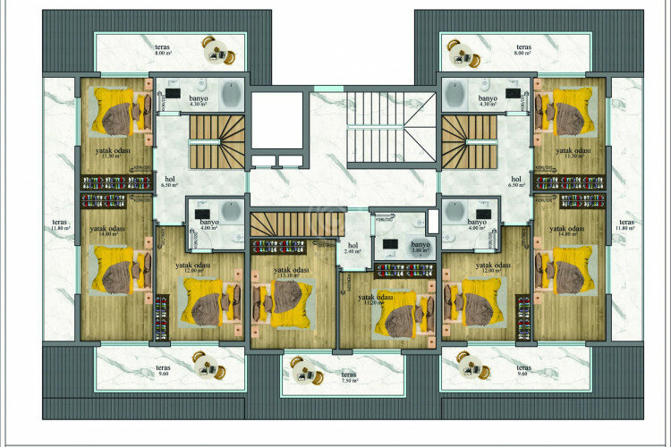 Квартира 2+1 в Алании, Турция | PBB-57370