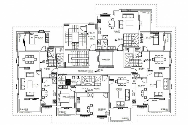 Квартира 4+1 в Алании, Турция | PTE-57375