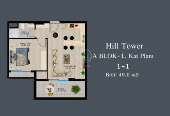 Квартира 2+1 в Алании, Турция | STE-57380