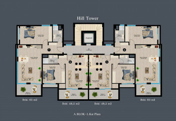 Квартира 2+1 в Алании, Турция | STE-57380