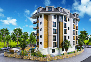 Квартира 1+1 в Алании, Турция