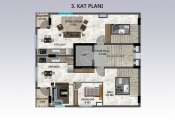 Квартира 3+1 в Алании, Турция | PTE-57414