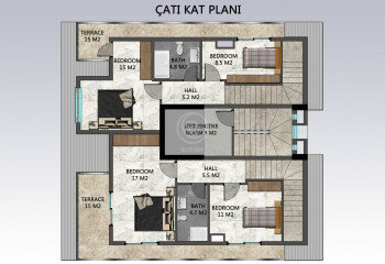 Квартира 3+1 в Алании, Турция | PTE-57414