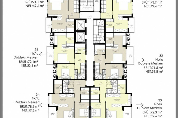 Квартира 2+1 в Алании, Турция | SBB-57416