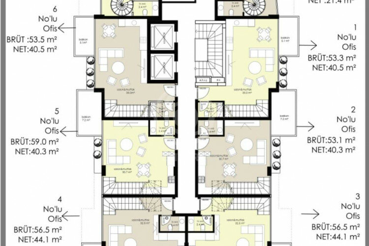 Квартира 3+1 в Алании, Турция | PTE-57418