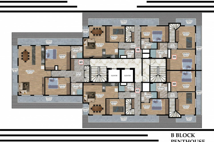 Квартира 3+1 в Алании, Турция | STE-57423