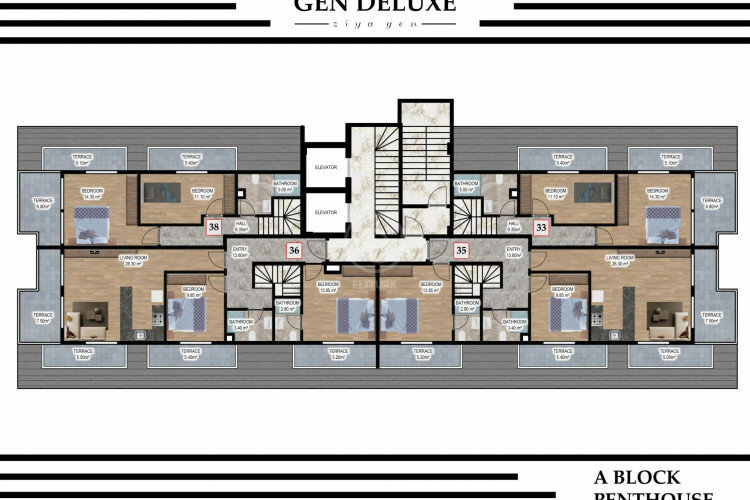 Квартира 3+1 в Алании, Турция | STE-57423