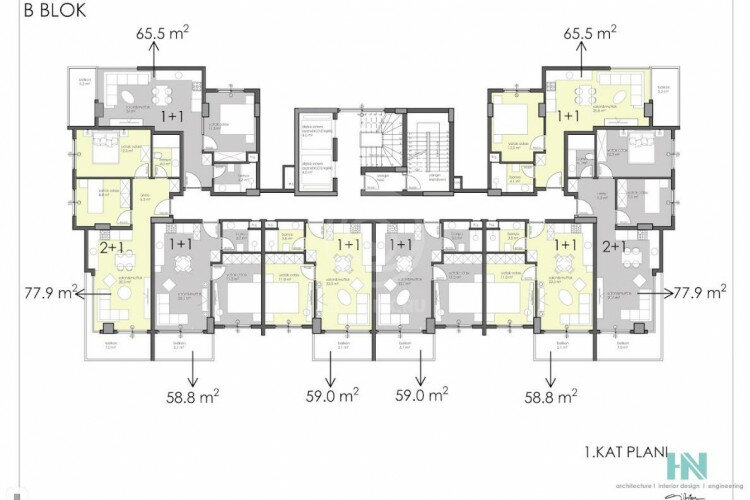 Квартира 1+1 в Алании, Турция | STE-57431
