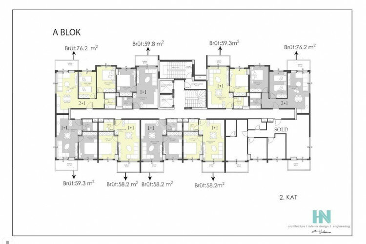 Квартира 2+1 в Алании, Турция | PKK-57438