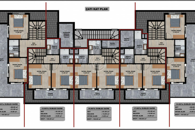 Квартира 2+1 в Алании, Турция | PTE-57465