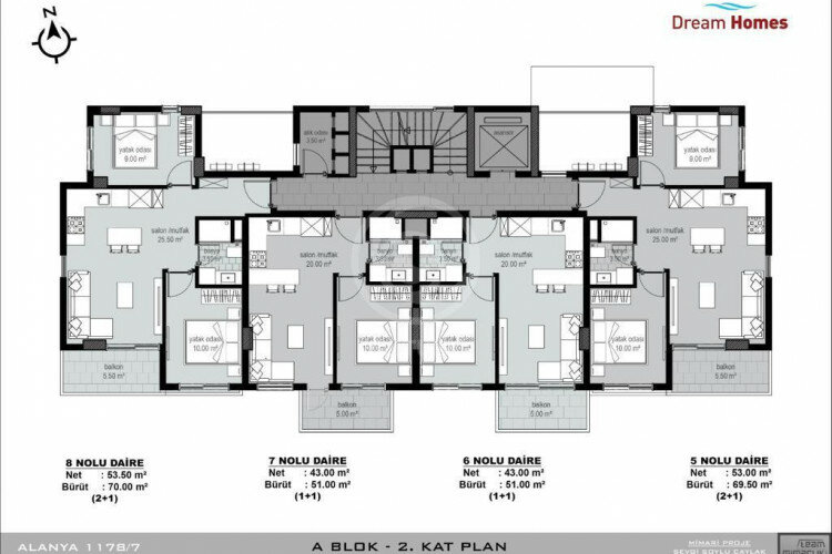 Квартира 2+1 в Алании, Турция | SBB-57472