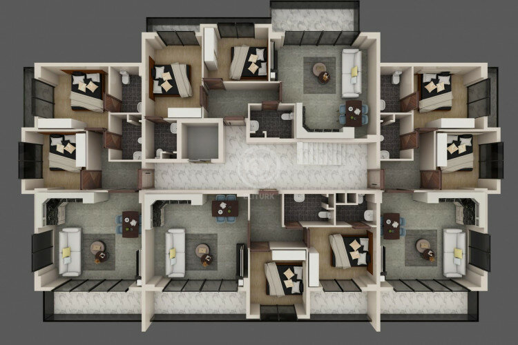 Квартира 3+1 в Алании, Турция | SBB-57478