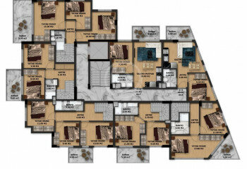 Квартира 2+1 в Алании, Турция | PTE-57501