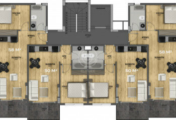 Квартира 1+1 в Алании, Турция | STE-57577