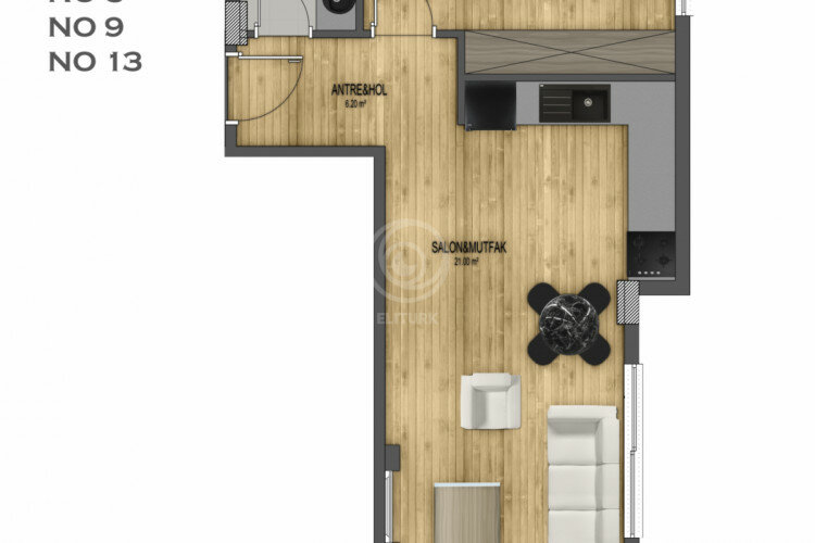 Квартира 3+1 в Алании, Турция | PTE-57576