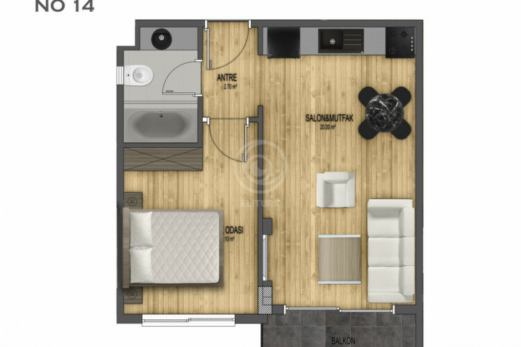 Квартира 3+1 в Алании, Турция | PTE-57576