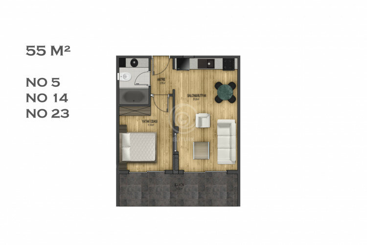 Квартира 3+1 в Алании, Турция | PTE-57576