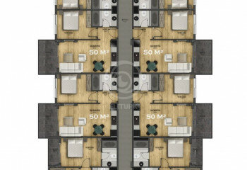 Квартира 3+1 в Алании, Турция | PTE-57576