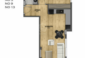 Квартира 2+1 в Алании, Турция | SBB-57574