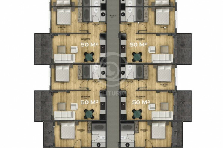 Квартира 2+1 в Алании, Турция | PKK-57575