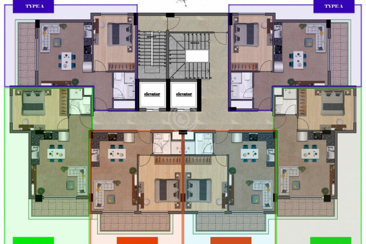 Квартира 3+1 в Алании, Турция | PTE-57612